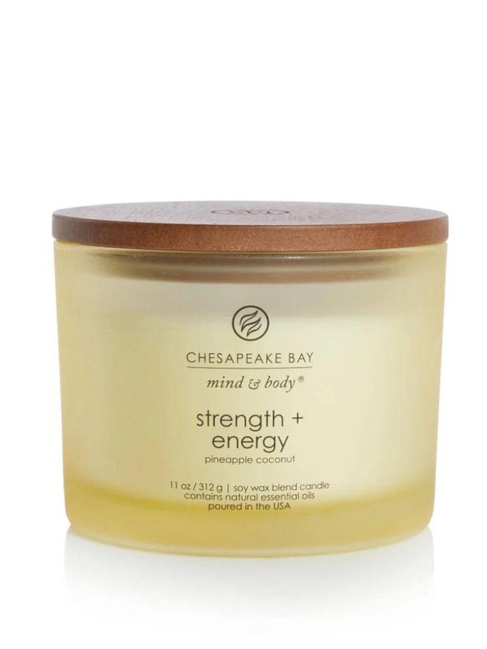Chesapeake Bay Scented Candle, Strength + Energy (Pineapple Coconut) - NWT